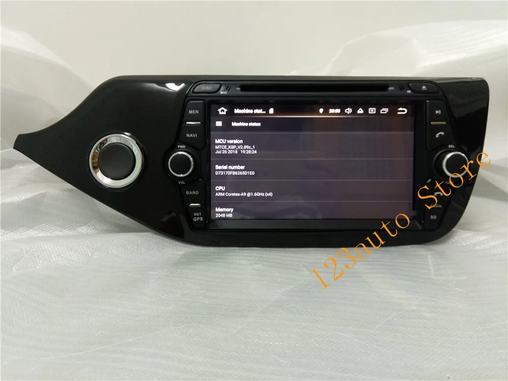 8 дюймов Android 9,0 восемь Восьмиядерный Автомобильный CD DVD gps плеер навигация авто для KIA Ceed 2012~ 4G ram 64G rom Радио стерео