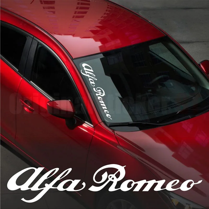 Для Alfa Romeo стекло для защиты от ветра, автомобильный наклейки премиум-класса виниловые наклейки в виде Фотообоев c переводными картинками 145 146 147 155 156 159#0114
