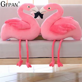 

Brand New 80cm,60cm Super Adorable Flamingos Soft Plush Toy Stuffed Animal Cartoon Creative Birthday Christmas Gift For Kids