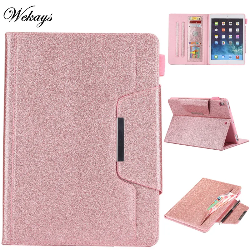 Wekays Чехлы для Apple Ipad Air2 6 блестящие кожаные чехлы Чехол IPad Air 2 6th IPad6 9 7 &quot