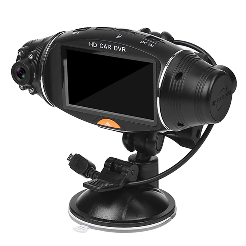 

R310 Car DVR Dual Lens Dash Camera G-Sensor Recorder 2.7 Inch High Definition Screen Built-in Microphone GPS Logger 270 degrees