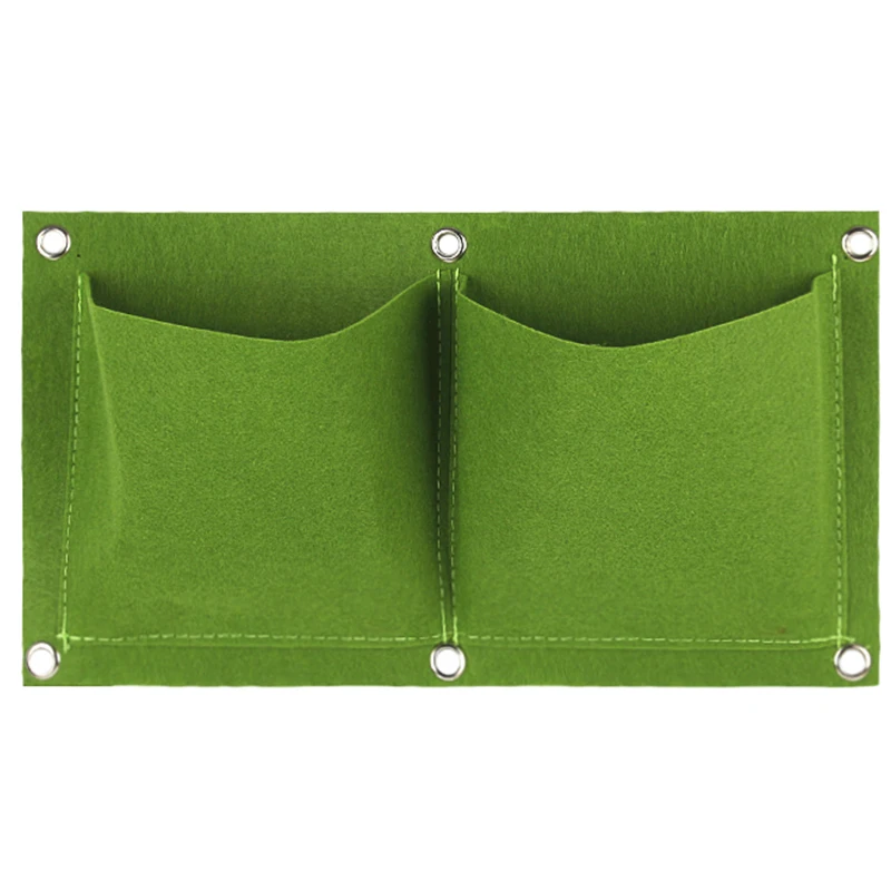 

Wall Hanging Planting Bags 2/3/4/6 Pockets Green Grow Bag Planter Vertical Garden Vegetable Living Garden Bag Home Supplies
