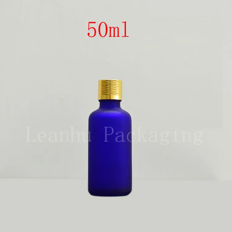 

Oil bottle 50ml frosted blue wholesale drop plug with screw -grade essential oil bottle points bottling empty