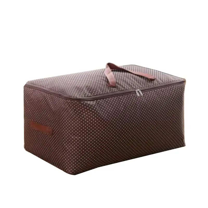 Сумка для хранения Оксфорд ткани пятна шкаф коробка, мешочек для одежды декоративное полотенце Размер L(кофе