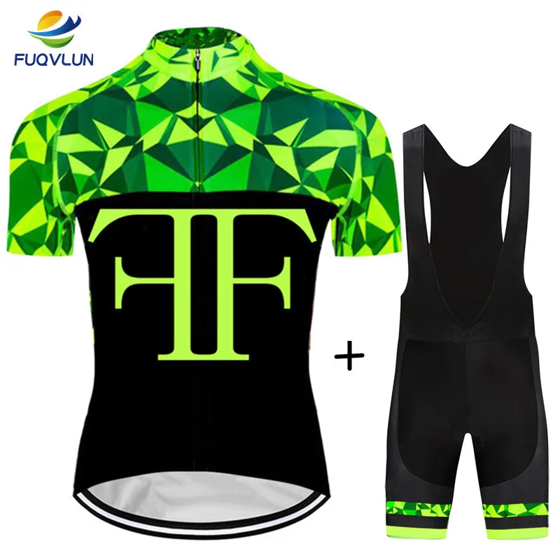 FUQVLUN 2019 Cycling Jersey Summer Short Sleeve Bike Set Clothing Ropa Maillot Ciclismo Racing Bicycle Clothes -56FR2 | Спорт и