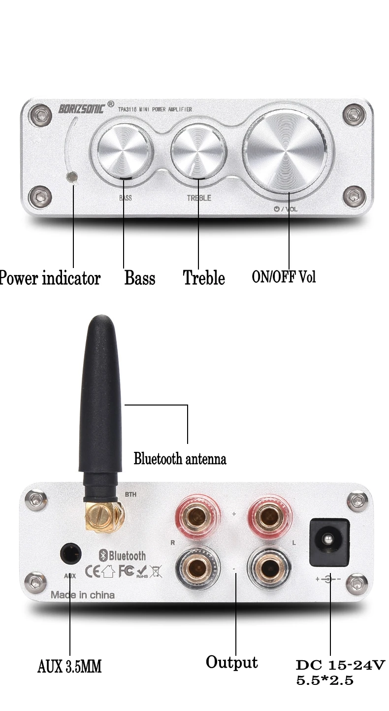 HIFI TPA3116 Bluetooth 5,0 усилитель стерео усилитель 50WX2 Amplificador аудио домашний кинотеатр маленькая Плата усилителя