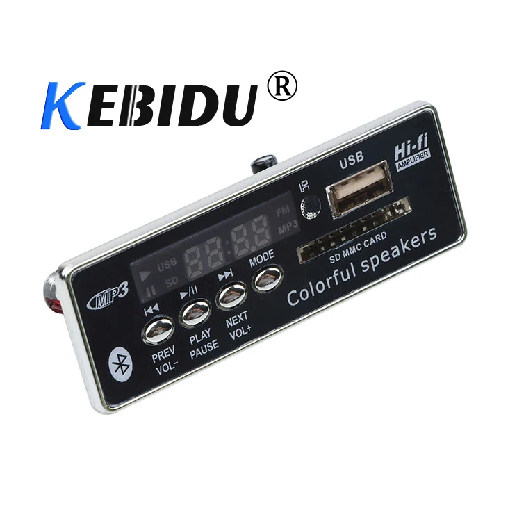 Kebidu автомобильный USB MP3 плеер встроенный Bluetooth Hands-free MP3 декодер плата модуль JQ-D028B пульт дистанционного управления USB FM Aux радио