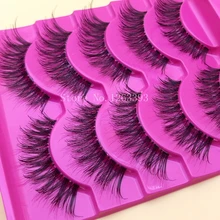 YOKPN ручной работы хлопковые стебли прозрачные накладные ресницы крест Толстые Поддельные ресницы естественные длинные крылатые Макияж инструмент ресницы