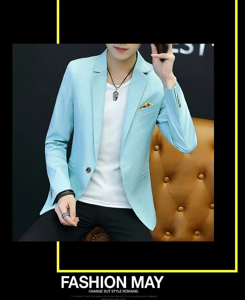 2019 чистый цвет с длинными рукавами костюм мужская мода мужская, в деловом, повседневном стиле пальто
