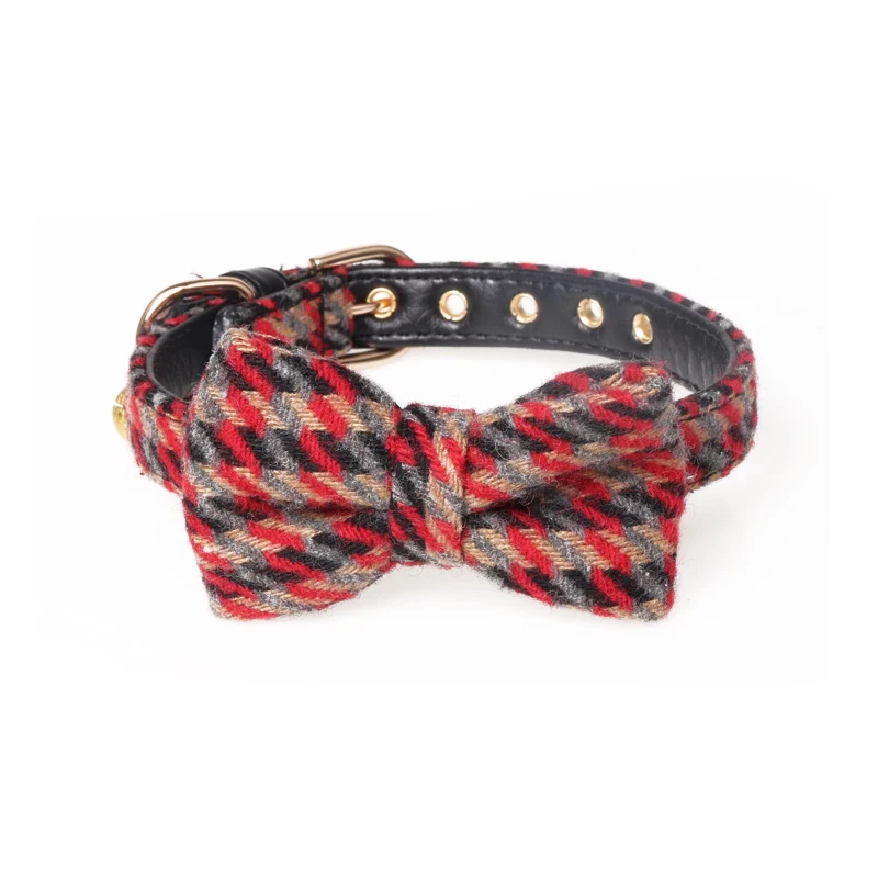 Pet Necklace Cat Collar Dog Collar Adjustable Pet Lattices Bows Collar For Small And Medium Pet Collar Pet Supplies S-M 2 Color Pet Necklace Cat Collar Dog Collar Adjustable Pet Lattices Bows Collar For Small And Medium Pet Collar Pet Supplies S-M 2 Color