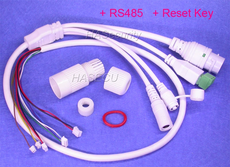 

LAN cable for CCTV IP camera board module 1x 2PIN connectors (RS485) 1x Reset Key about 60cm length