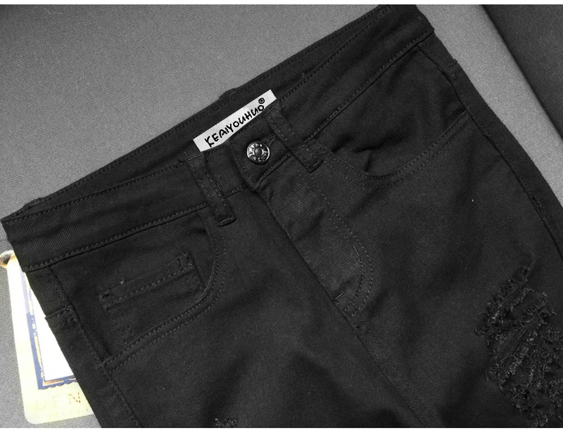Обтягивающие женские брюки-карандаш с высокой талией, рваные джинсы для женщин, джинсовые брюки, армейские зеленые, белые, черные брюки, женские джинсы для бега