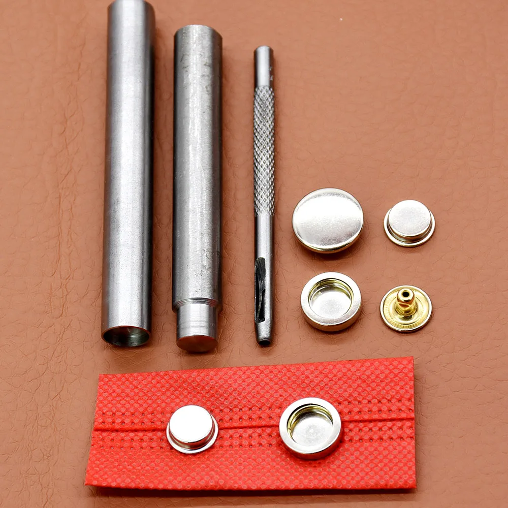 

20 sets of metal copper snap buttons + manual installation tools,Down button, high-grade metal snap.DIY accessories.