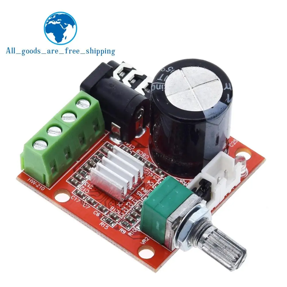 

TZT 12V Mini Hi-Fi PAM8610 Audio Stereo Amplifier Board 2X10W Dual Channel D Class Lowest Price