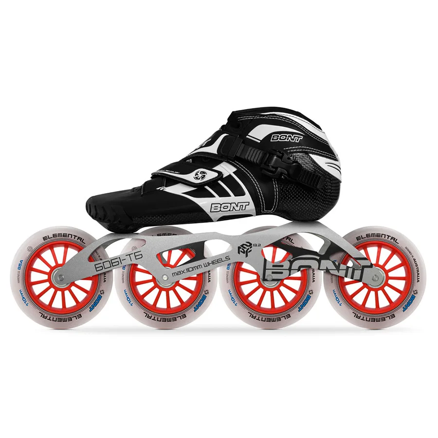 2019 оригинальные роликовые коньки Bont Z 2PT Speed нагреваемые карбоновые 4*90/100/110 мм 6061