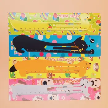 

1Pc Novelty Flexible Straight Ruler Cartoon Soft Ruler Stainless Steel Rulers For Christamas Gift School Office Supplies