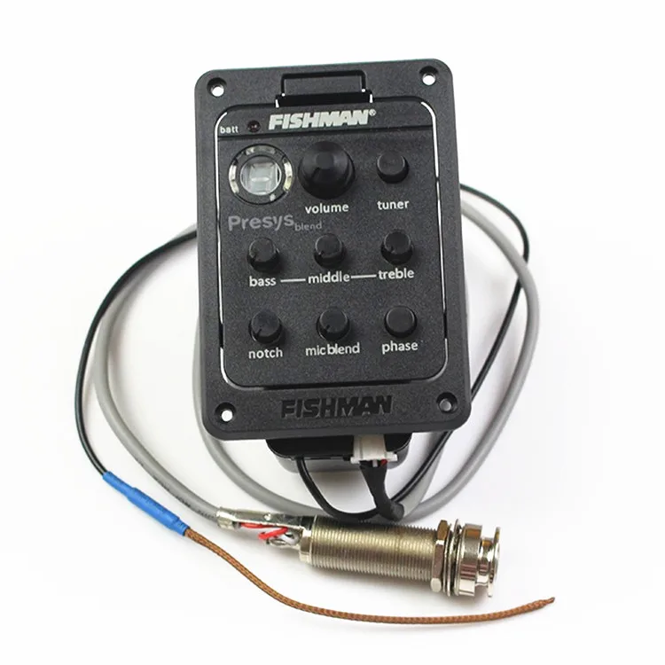 

Delicate Fishman Dual Mode Preamp EQ Tuner Piezo Pickup Equalizer System With Mic Beat Board Acoustic Guitar Accessories Parts