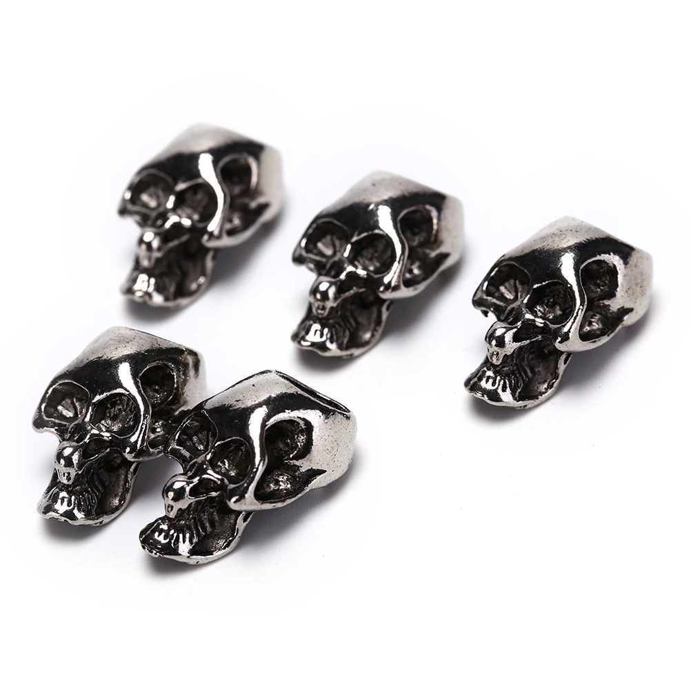 

5pcs Beads Gothic Punk Skull Beads Charm Bead For DIY Bracelet Hand Made Necklace Jewelry Making
