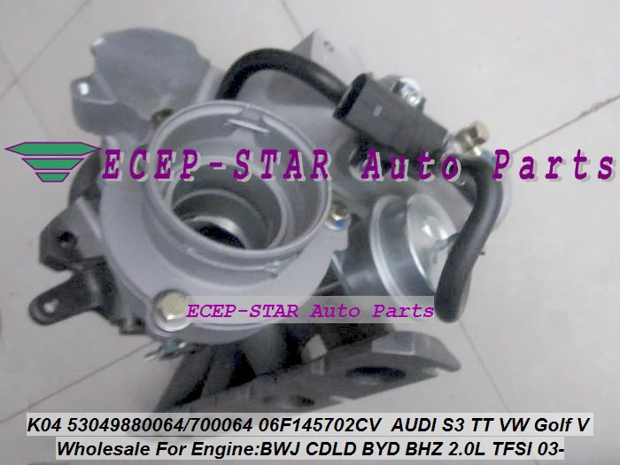 Турбокомпрессор K04 64 53049880064 06F145702CV 06F145702CX Turbo для AUDI S3 TT Volkswagen VW Golf V BWJ CDLD BYD BHZ 2.0L TFSI |