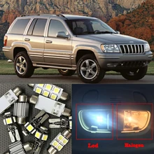 10x Canbus Error Free LED Interior Light Kit Package for 1999-2004 Jeep Grand Cherokee accessories Map Dome Trunk License Light