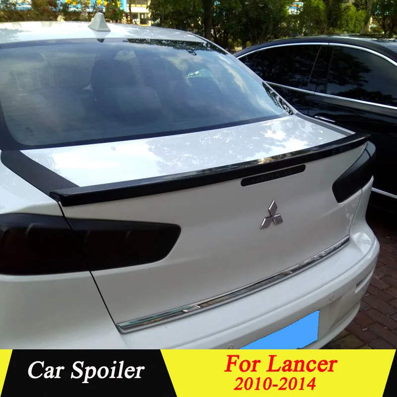 

For Mitsubishi LANCER 2010-2014 Rear Trunk Spoiler High Quality ABS Plastic Primer Color Car Tail Wing Decoration For Lancer