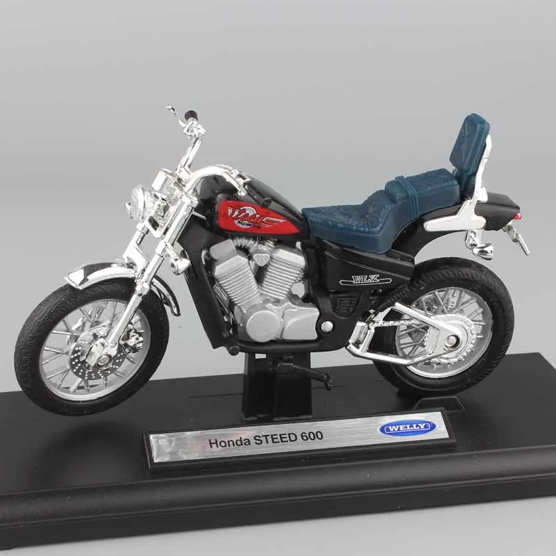 1:18 Масштаб миниатюры Детские Honda Steed 600 мотоциклы мотоцикл металлический автомобиль Стайлинг модель велосипеда литые игрушки автомобиль для мальчиков