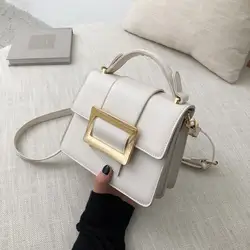 Модная женская сумка 2019 Новая женская трендовая кожаная сумка через плечо высококачественная повседневная маленькая квадратная сумка