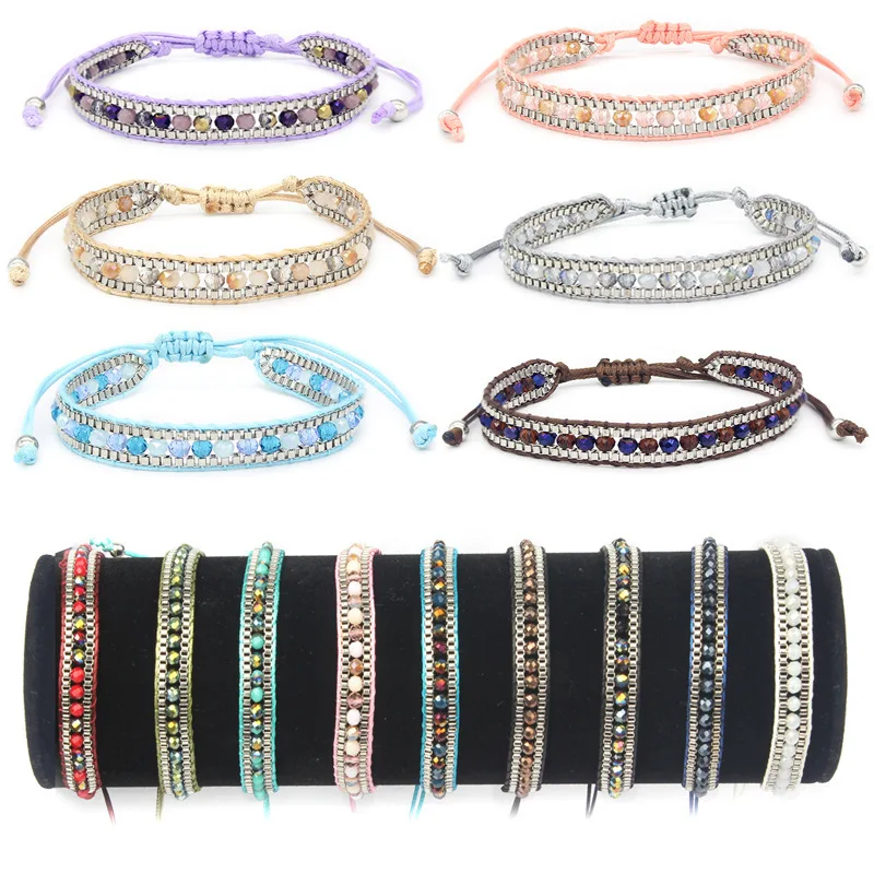 

Posimi Second Manual Weave Crystal Monolayer Ma'am White Horse A String Of Beads Friendship Bracelet