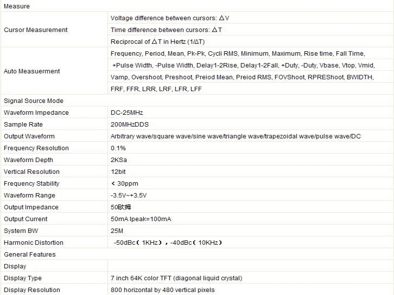 Hantek DSO4202S Цифровой мультиметр 200 МГц 2CH Осциллограф USB Настольный osciloscopio генератор сигналов произвольной формы логический анализатор