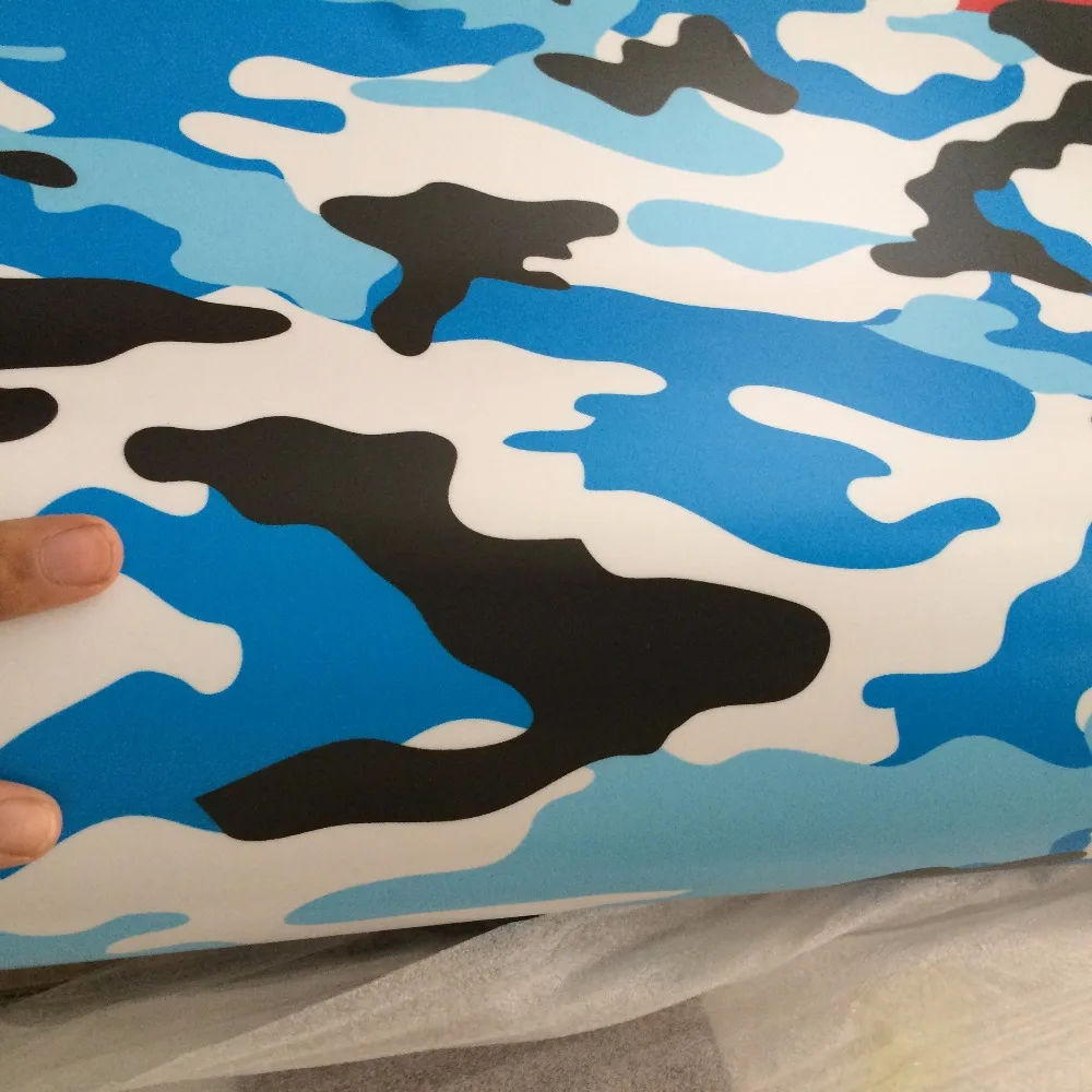 baby blue matt camo vinyl camouflage car wrapping film arctic ubran 3m (3)