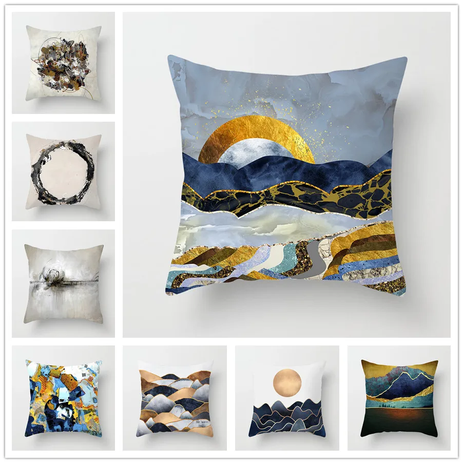 

45x45 PillowCase Square Pillow Cover Cushion Case Throw Hidden Zipper Closure Pillows Pattern for Bedroom Living Room 063-21