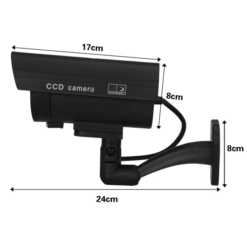 Наружная Водонепроницаемая манекен поддельная камера наружная, внутри помещений, противоугонная камера s домашняя камера видеонаблюдения игрушка CAM со вспышкой светодиодный свет для дома