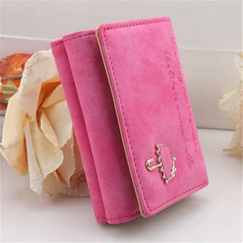 

New Women's Fashion Leather Wallet Button Clutch Purse Lady Short Handbag Bag