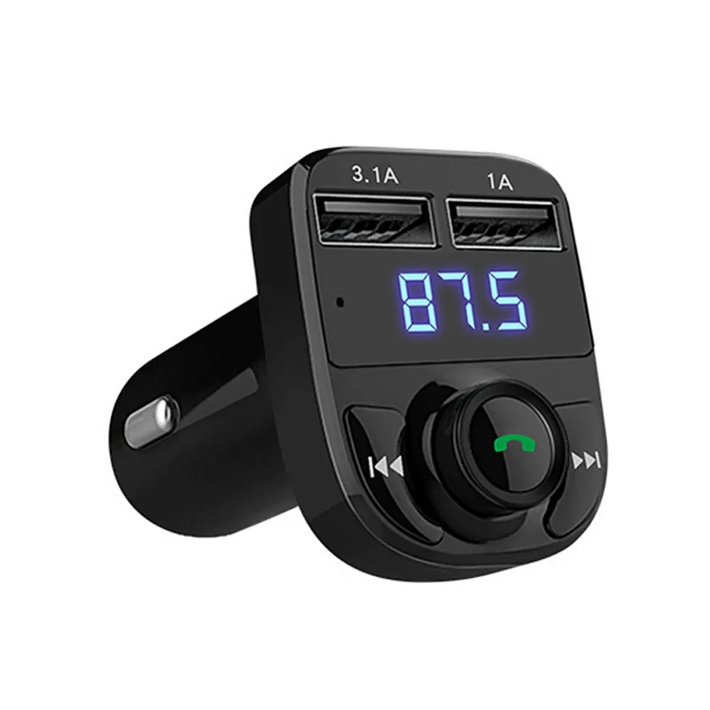 Bluetooth FM Transmitter Radio Music Adapter Car Kit Dual USB Ports