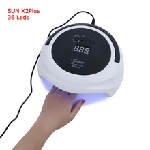 SUN X2Plus 75 Вт ультрафиолетовые светодиодные лампы для дизайна ногтей все гели лак аппарат для маникюра УФ ногтевые лампы 36 светодиодный s быстрая сушка Сушилка для ногтей