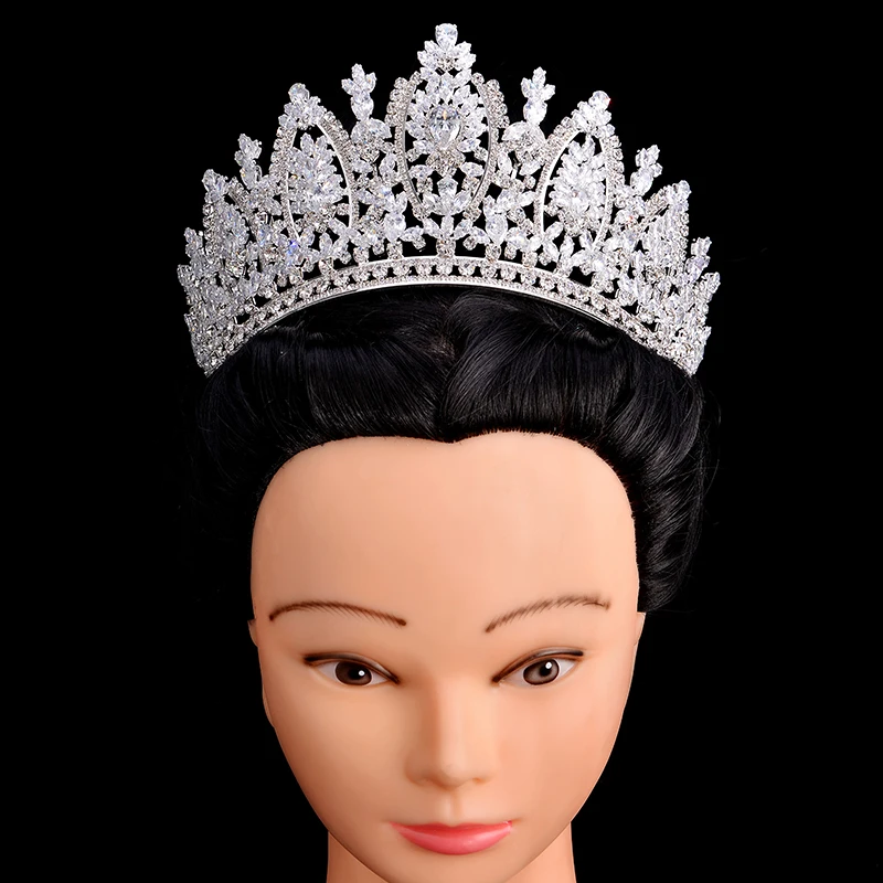 Hair Accessory Princess Crown HADIYANA Classic Design Elegant Wedding Bridal Hair Jewelry Tiaras And Crowns Women Zircon BC5069 Corona Princesa hair accessory jewelry set jewelry accessories hair headdress bridal headwear hair band crown
