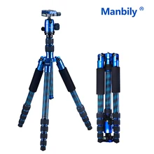 Manbily CZ-306 Professional портативный карбоновый штатив для камеры с шаровой головкой синий штатив для камеры dslr tripode cz306