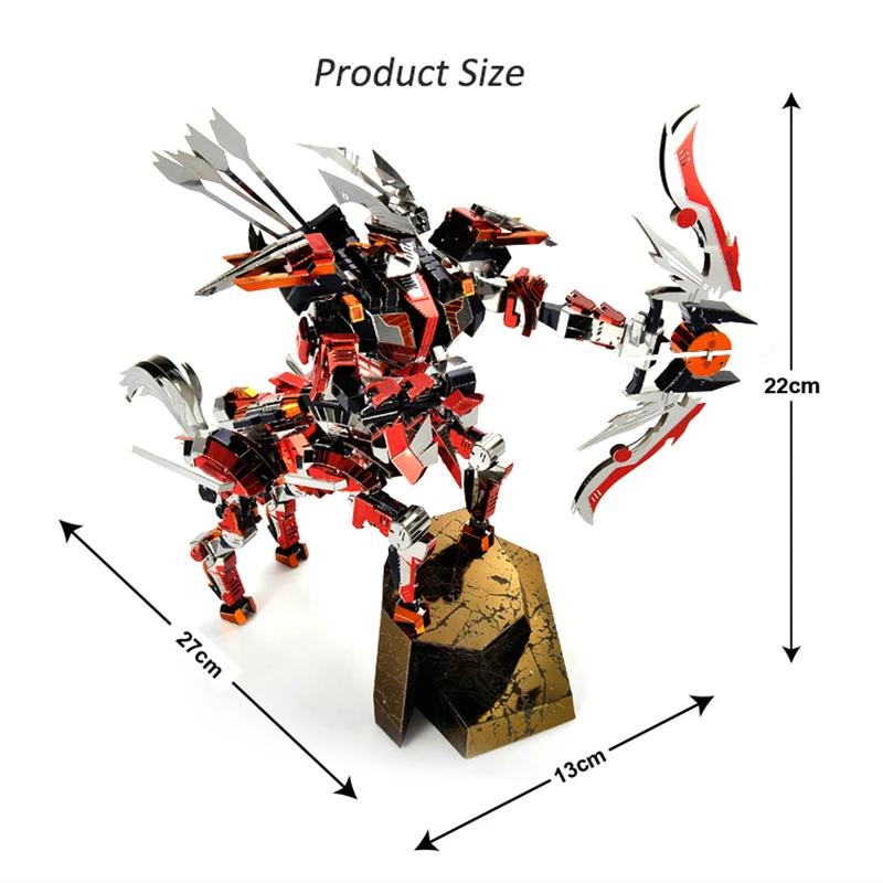 Микромир 3D головоломка воин половина лошадь рыцарь металлическая модель DIY лазерная резка головоломки игрушки собрать модели наборы