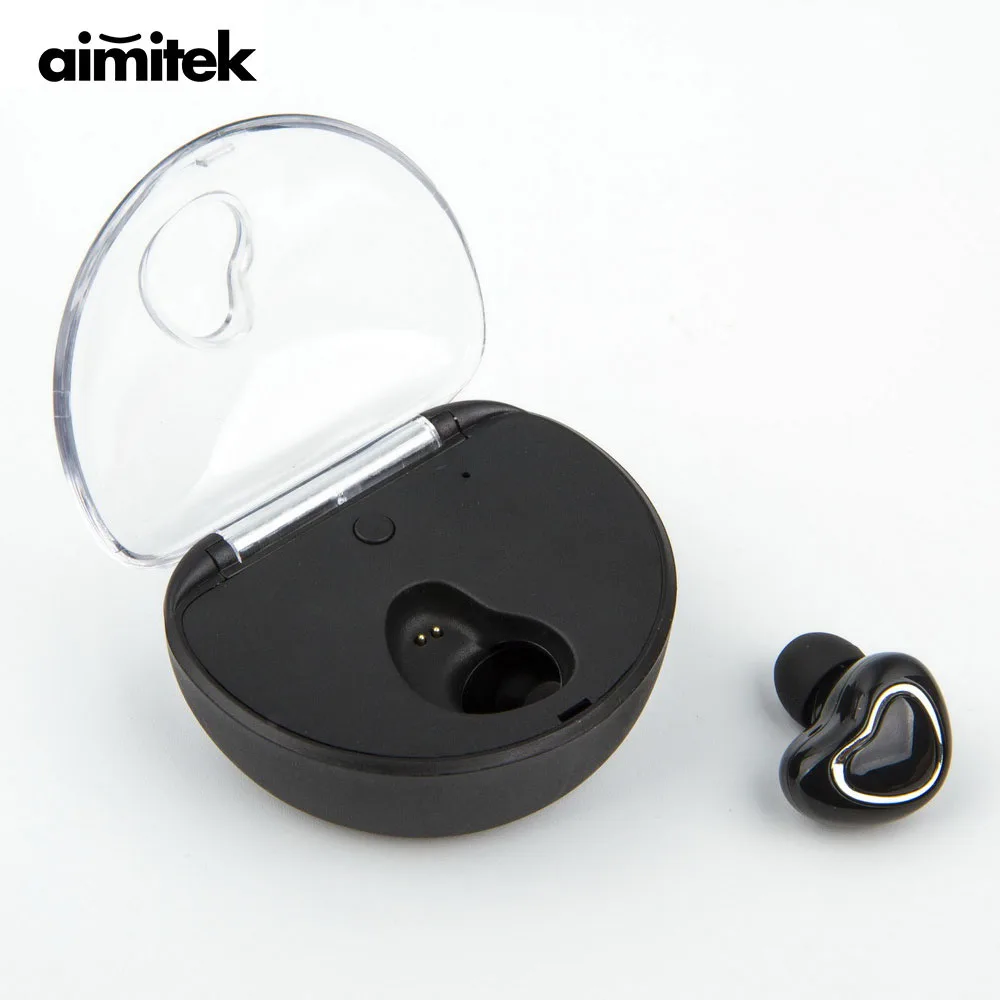 Aimitek мини беспроводные bluetooth-наушники наушники-вкладыши маленькая гарнитура