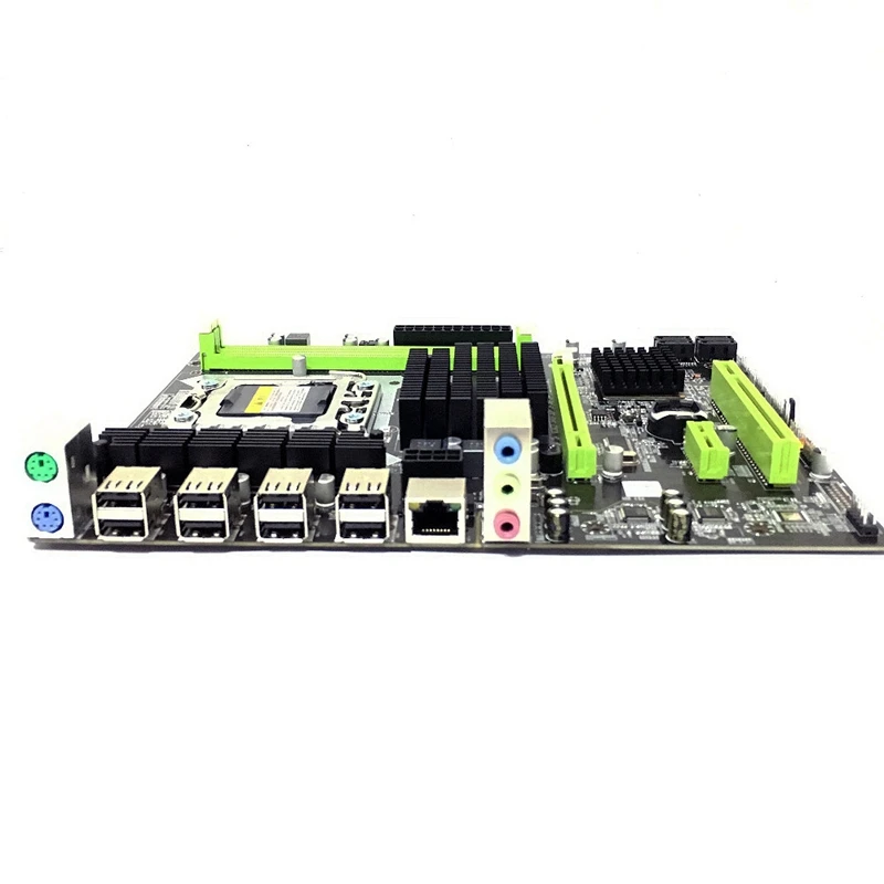 Goedkoop HOT X58 Moederbord Lga 1366 Ddr3 Ecc Reg Geheugen Ondersteuning Voor Xeon X5550 X5675 X5680 X5690 E5520 E5540 Server