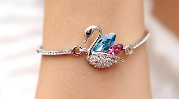 SPCLUB кристаллы от Swarovski браслеты женский браслет подарок на день Святого