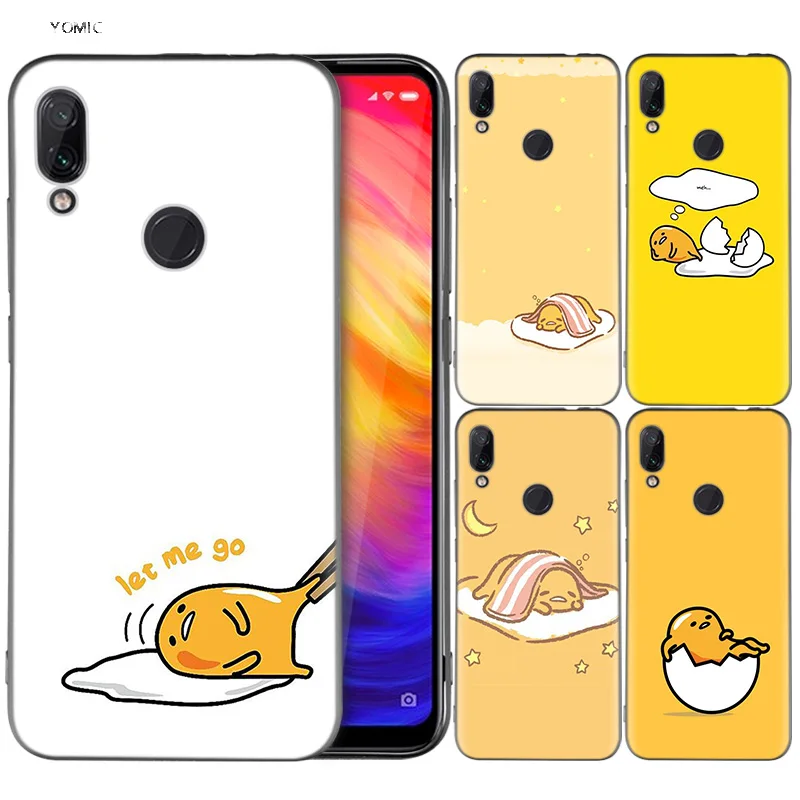 

Silicone Coque Case for Xiaomi Redmi Note 7 6 5 Pro Mi A1 A2 8 Lite 9 GO Poco F1 S2 4 4X Plus Gudetama Lazy Egg