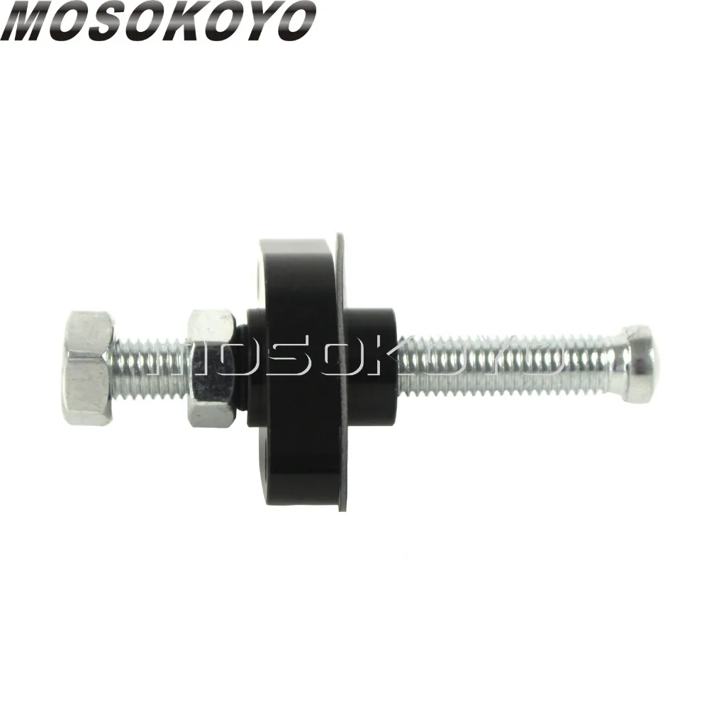 Черный ручной натяжитель цепи с ЧПУ для Suzuki DR DRZ RMX 250 400 450 650 Kawasaki KLX KFX Honda CRF 150R 250R 450R|