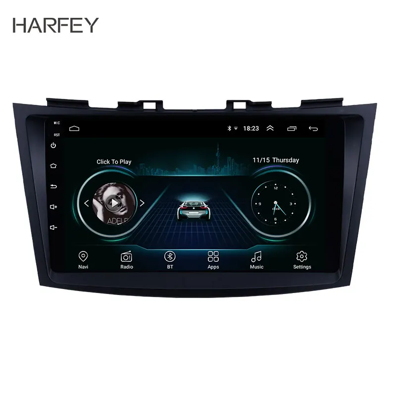 Harfey Android 8,1 автомобильное радио для SUZUKI SWIFT 2011-2013 " gps навигация аудио поддержка OBD2 DVR Bluetooth Музыка USB wifi