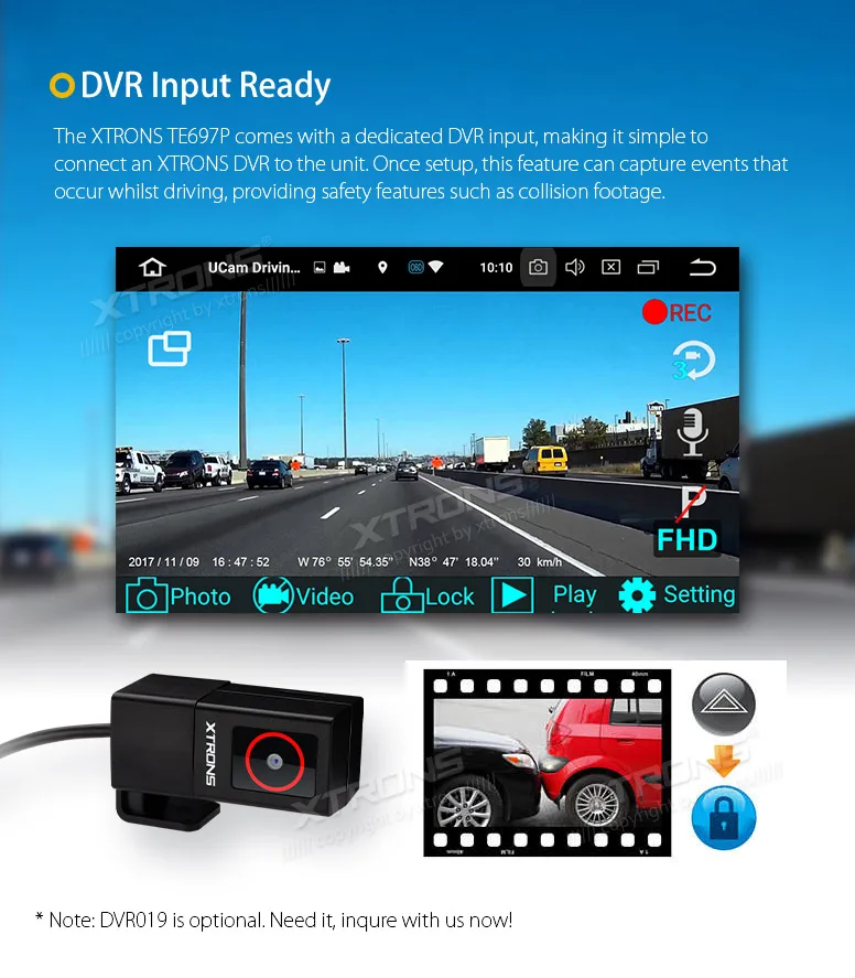 Top XTRONS 2 Din Universal Radio Audio 6.95" Android 8.0 Octa Core Car Stereo DVD Player Steering Wheel GPS Navigation 4G DAB+OBD2 19