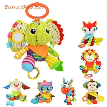 

Newborn Baby Infant Animal Soft Rattles Teether Hanging Bell Plush Bebe Toys Fantastic Fabulous Flawless Cherryb BB259