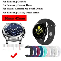 Оригинальные часы группа для samsung Galaxy Watch active силиконовый ремешок для спортивных часов часы ремешок для samsung Galaxy 42 мм/Шестерни S2 ремешок