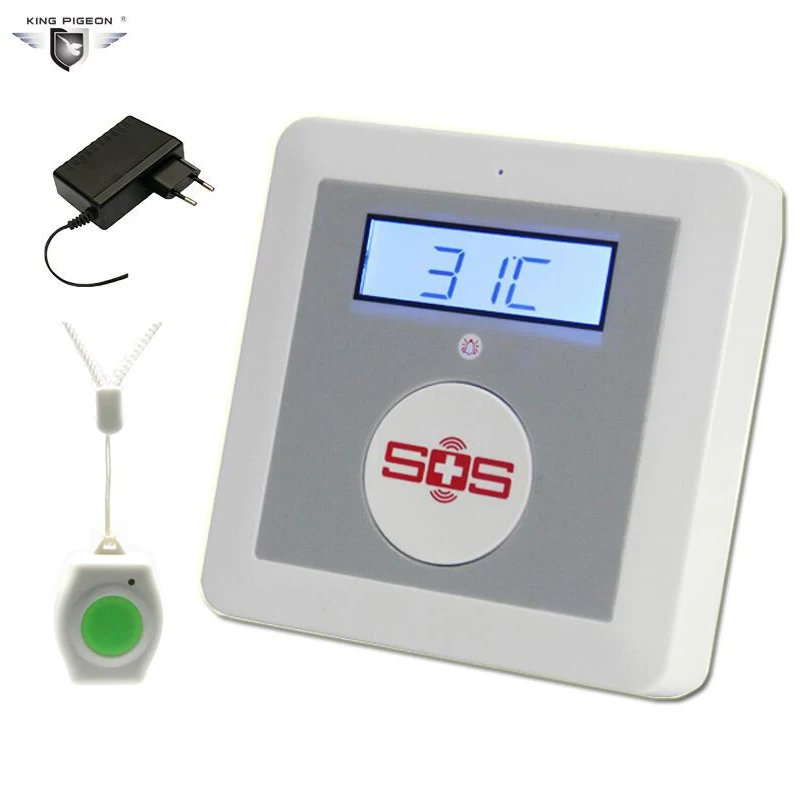 

Wireless GSM Alarm System Home Security Elderly Care System Support Smoke Gas Water Detector with SOS Help Button K4