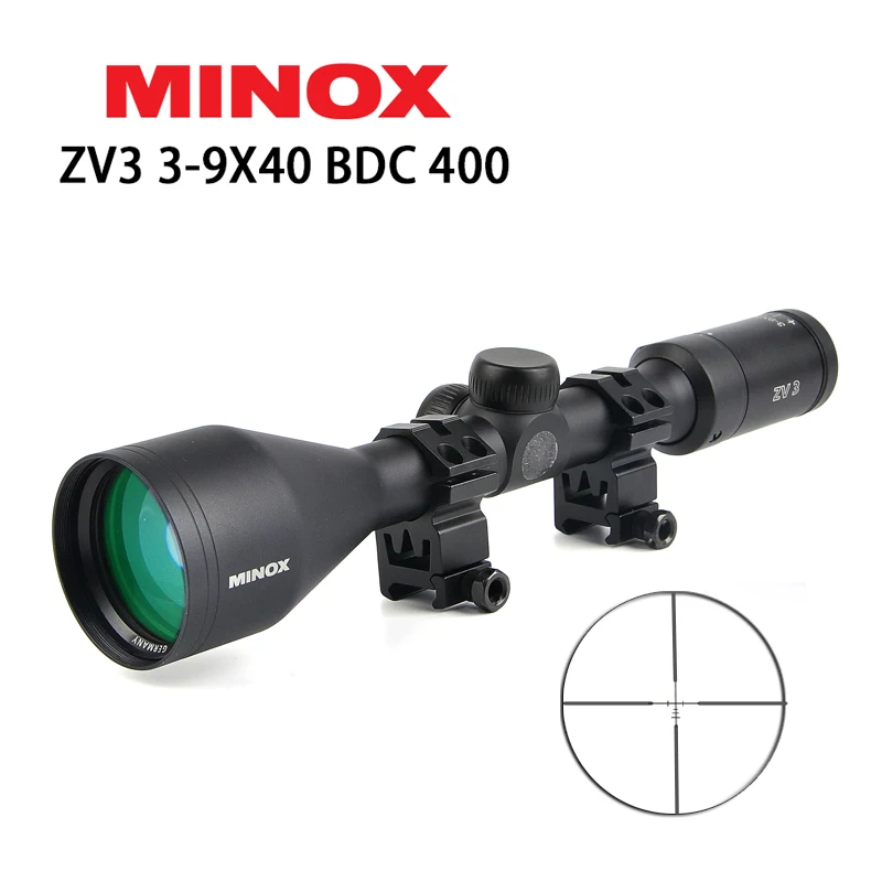 Minox ZV 3 3-9x40 BDC 400 сетка тактический Riflescope охотничьи прицелы снайперское снаряжение длинные рельеф глаз области