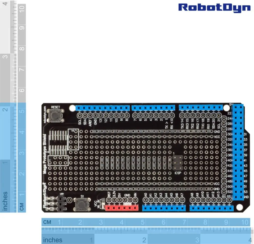 Прототип Щит мега для Arduino Mega(в сборе